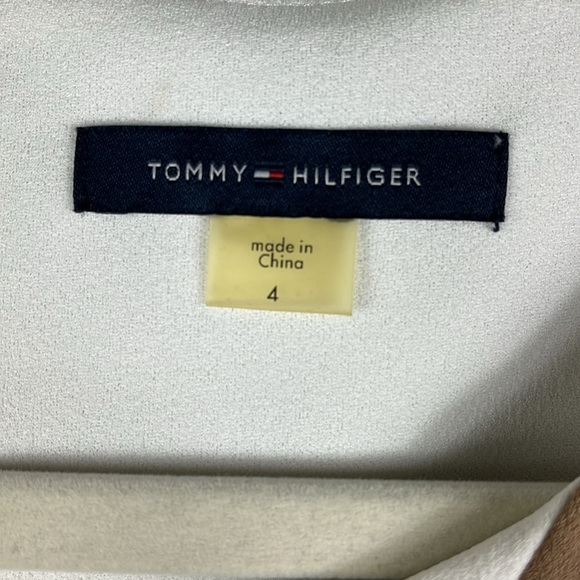 Tommy Hilfiger sleeveless color block bodycon career dress Sz 4 - Picture 5 of 11